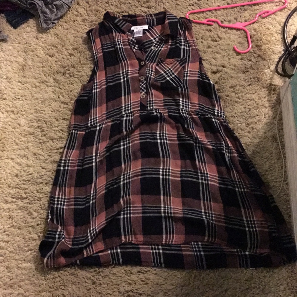 Dark plaid dress